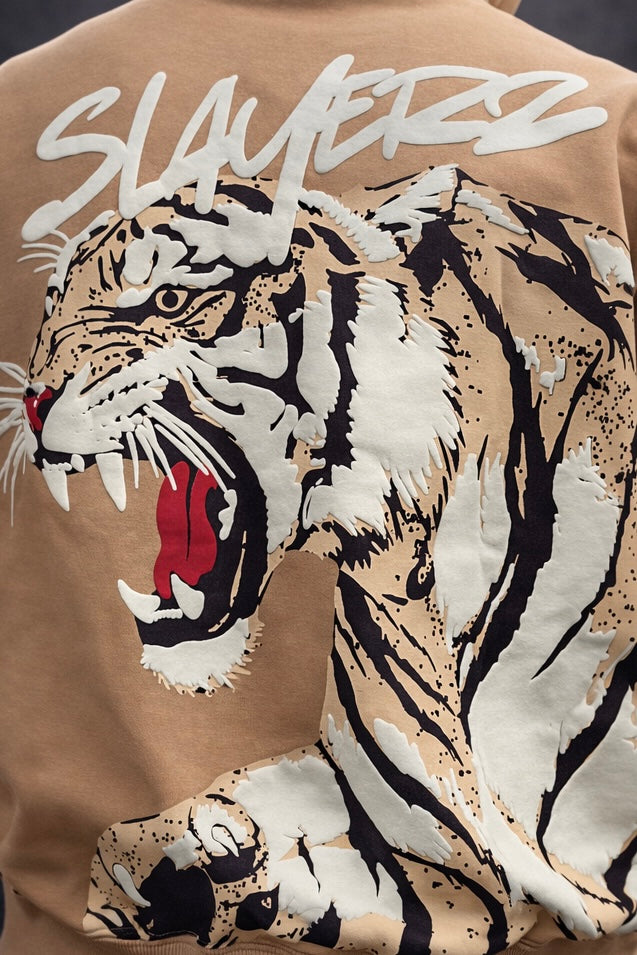 Beige Tiger Hoodie