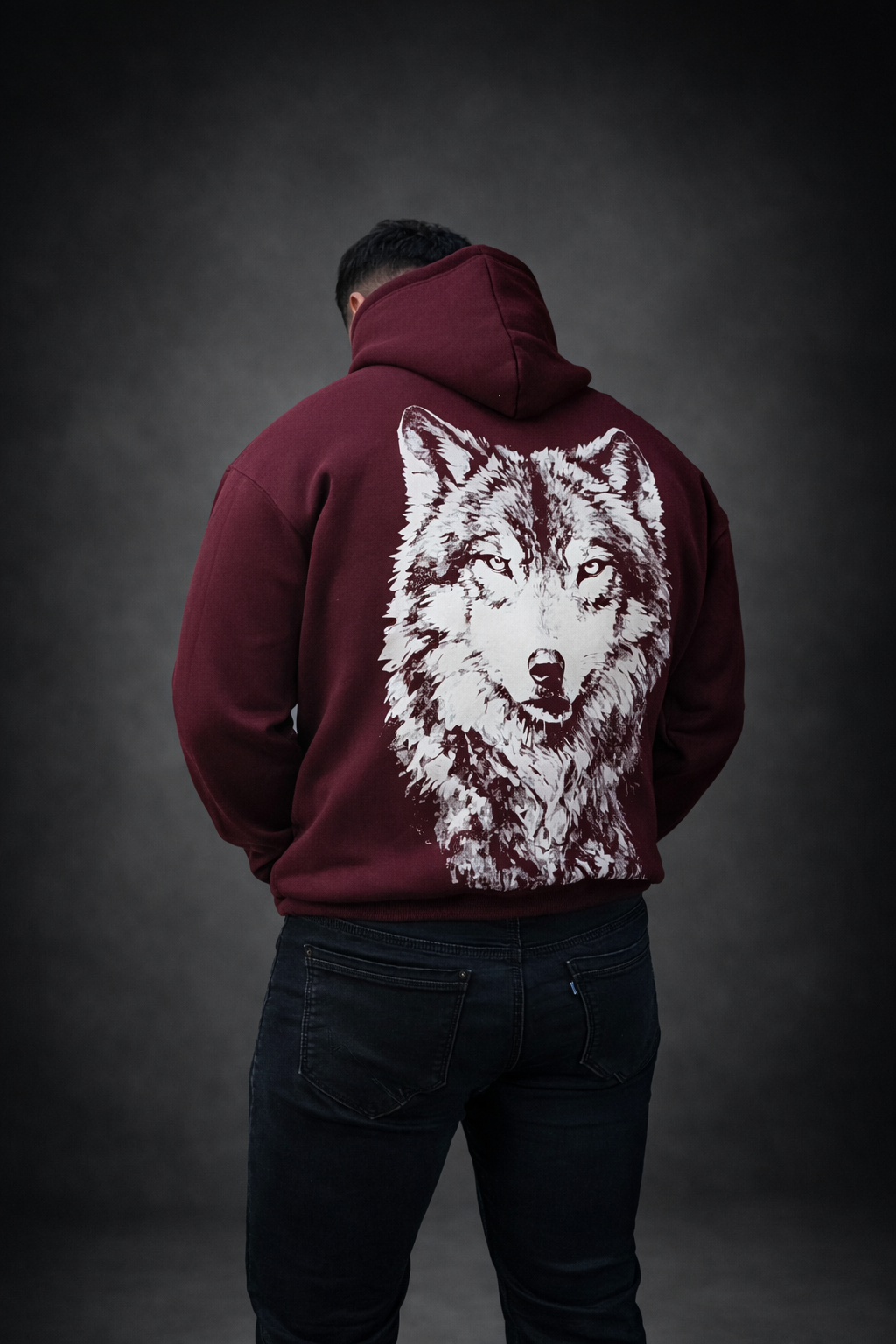 Wine Wolf Hoodie