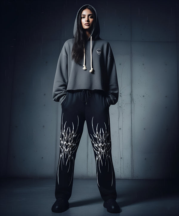 GOTHIC BAGGY TRACK PANTS (Women's)