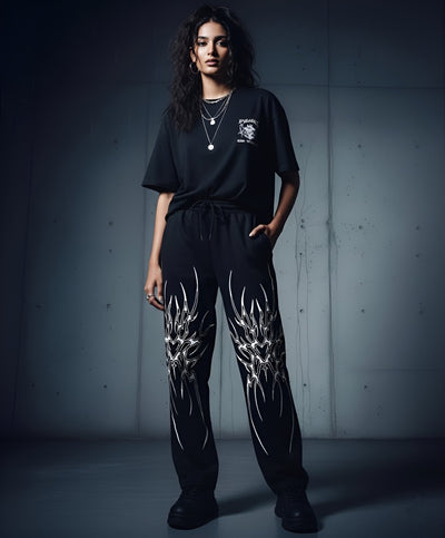 GOTHIC BAGGY TRACK PANTS (Women's)