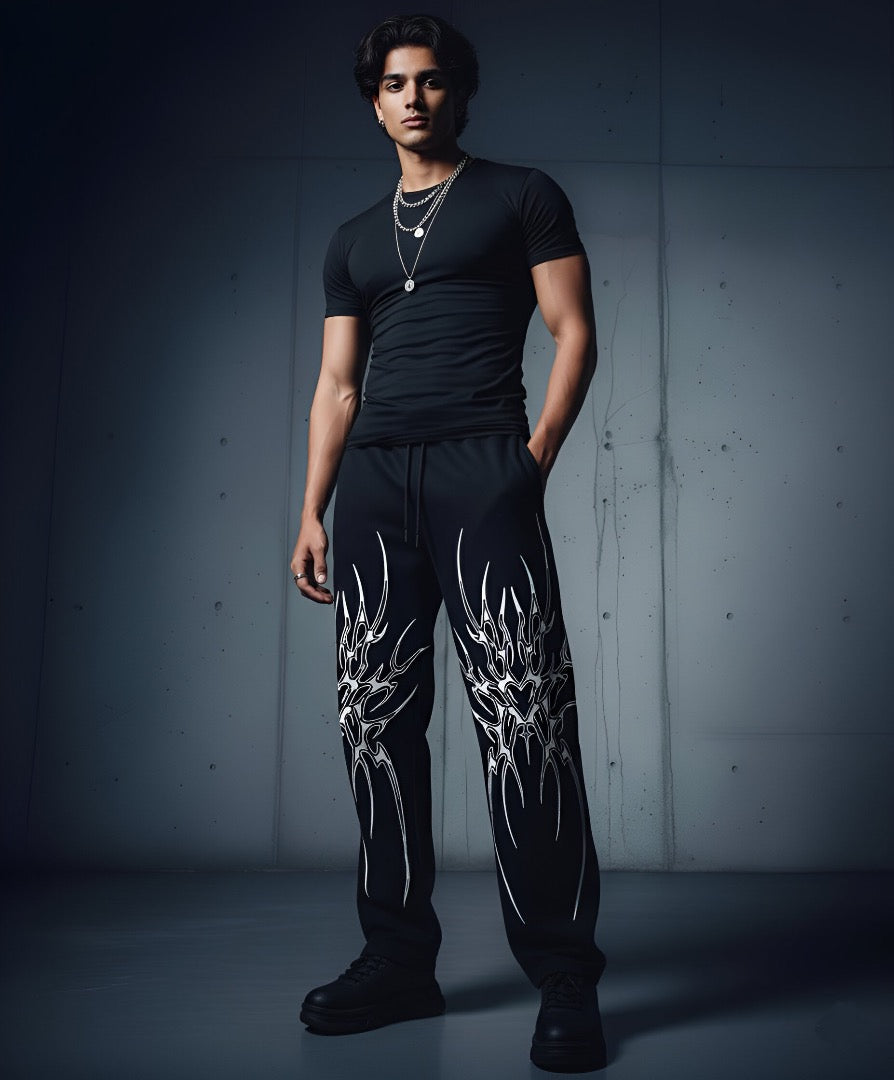 GOTHIC BAGGY TRACK PANTS (Men's)