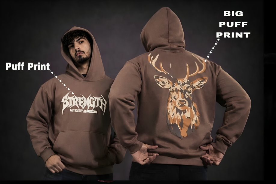Mocha Stag Strength Hoodie