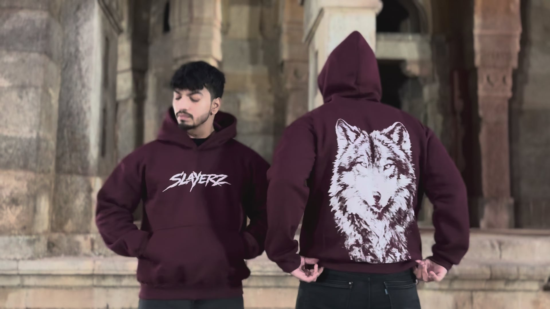Wine Wolf Hoodie